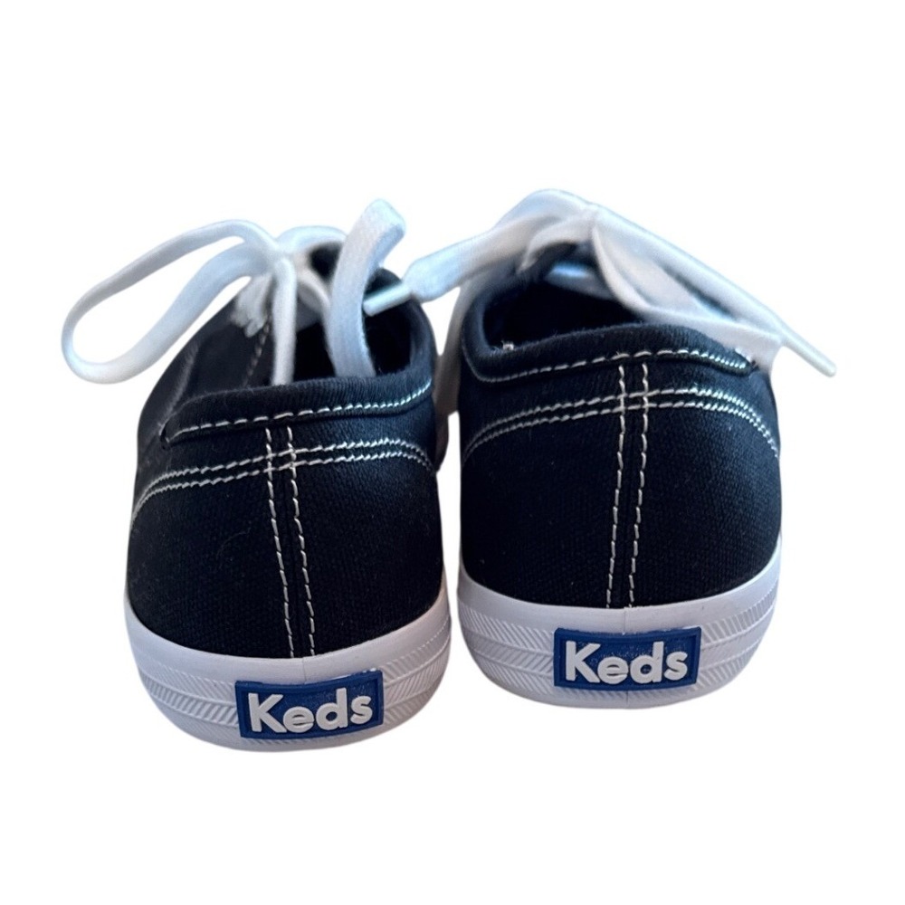 Keds Champion Black Canvas Low Top Sneakers‎ WF34100 Womens 5 Softerra Footbed - Picture 4 of 7